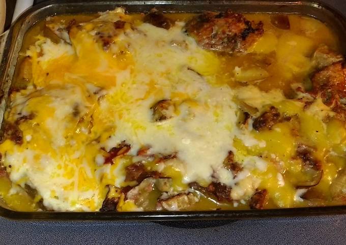 baked granny smith apple infused chickenwith cheese recipe main photo