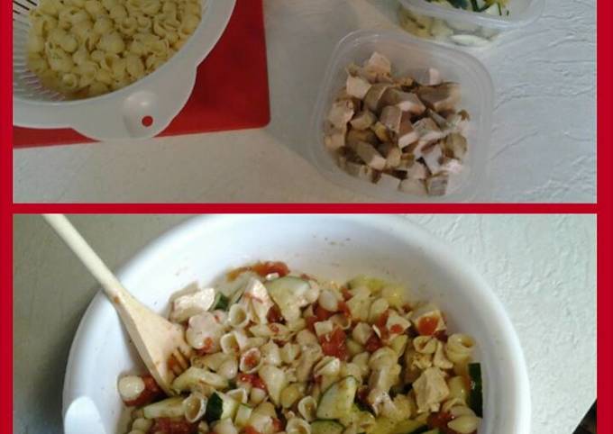chicken pasta salad recipe main photo
