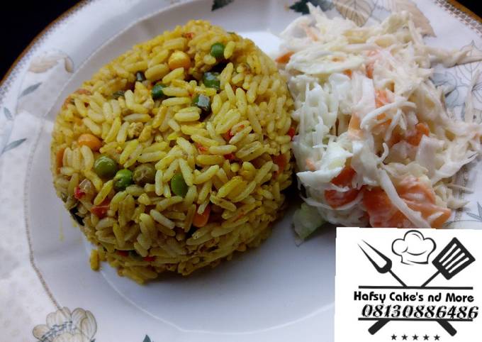 chinese friedrice with coleslow recipe main photo