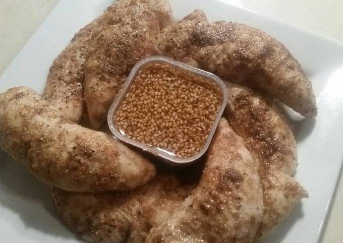 coriander tenders w sesame ginger dip recipe main photo