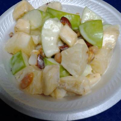 easiest way to make favorite apple pineapple banana salad