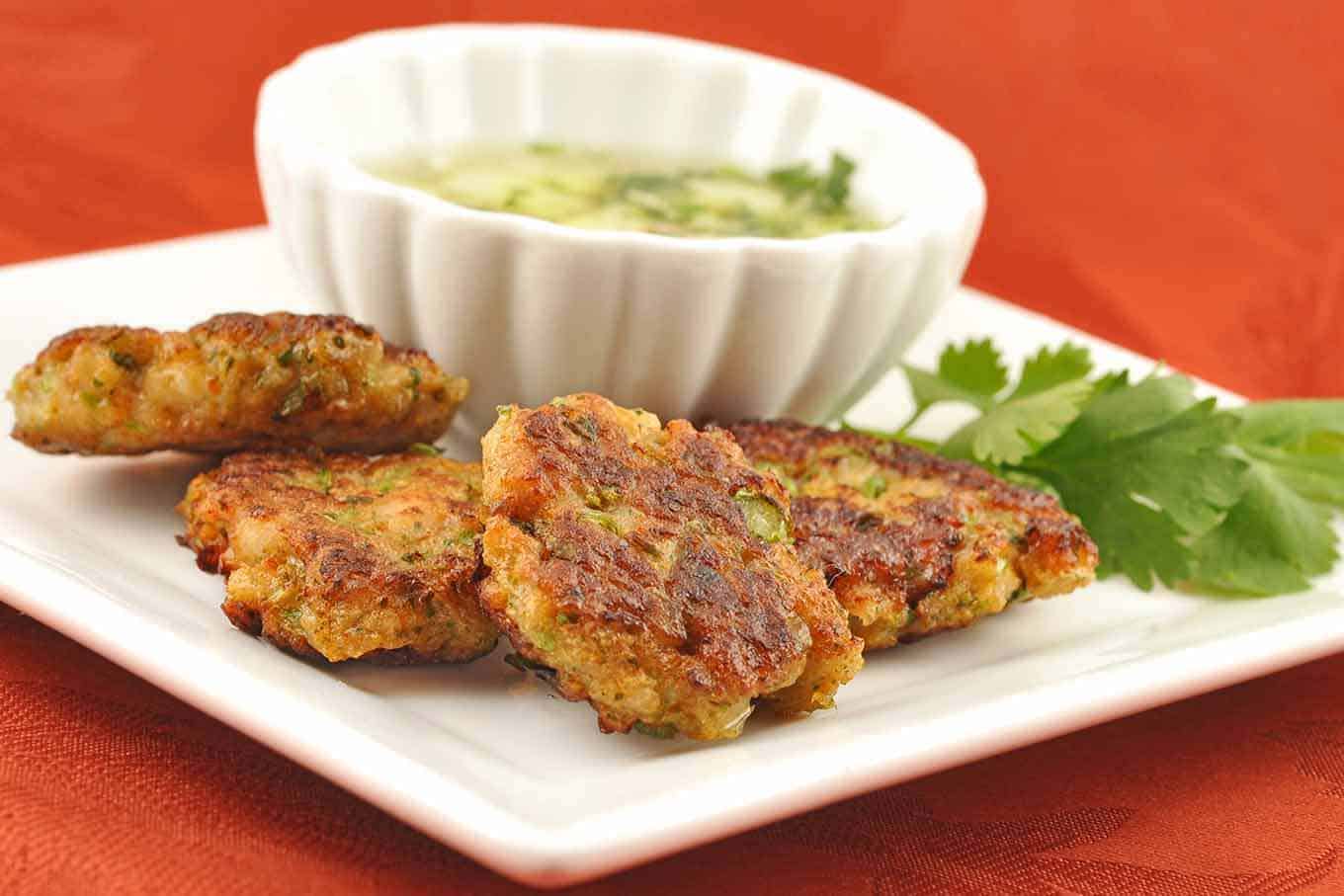 easiest way to prepare ultimate thai fish cakes and cucumber dip