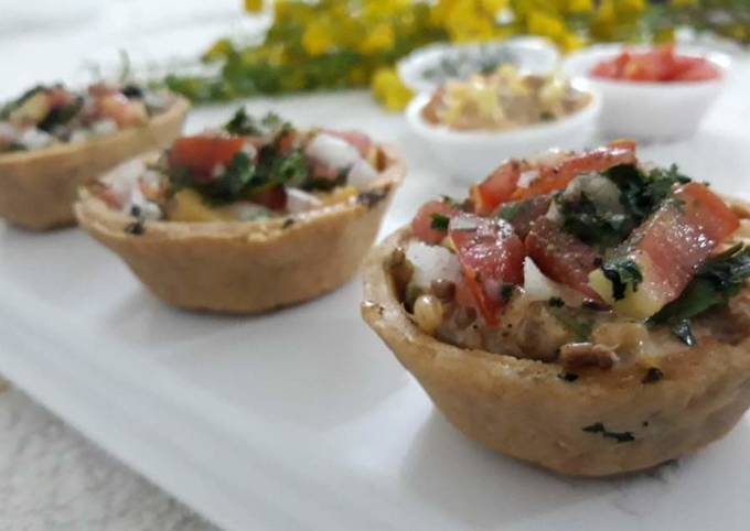 katori chaat with russian salad filling recipe main photo