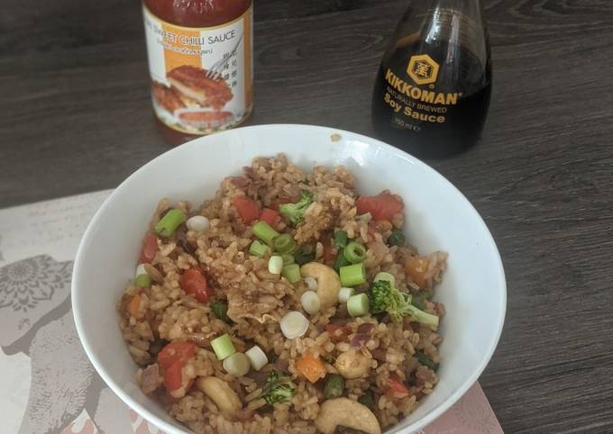 loaded veggie fried rice recipe main photo