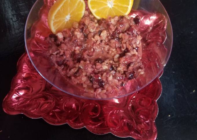 nannys cranberry relish superfood recipe main photo