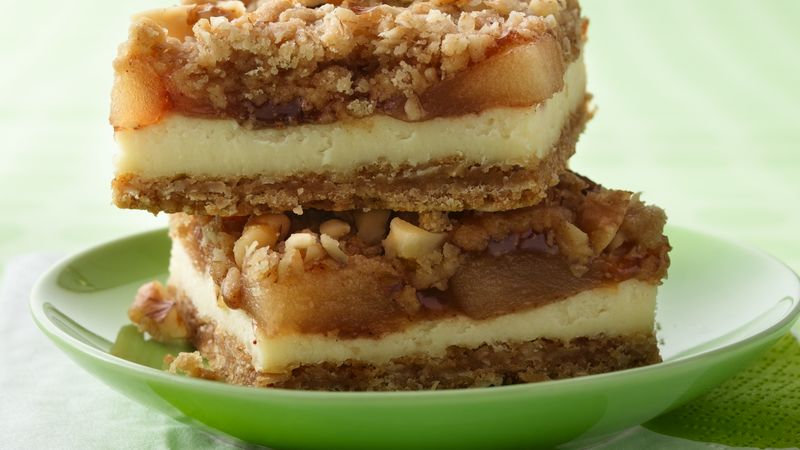 recipe of favorite apple streusel cheesecake bars