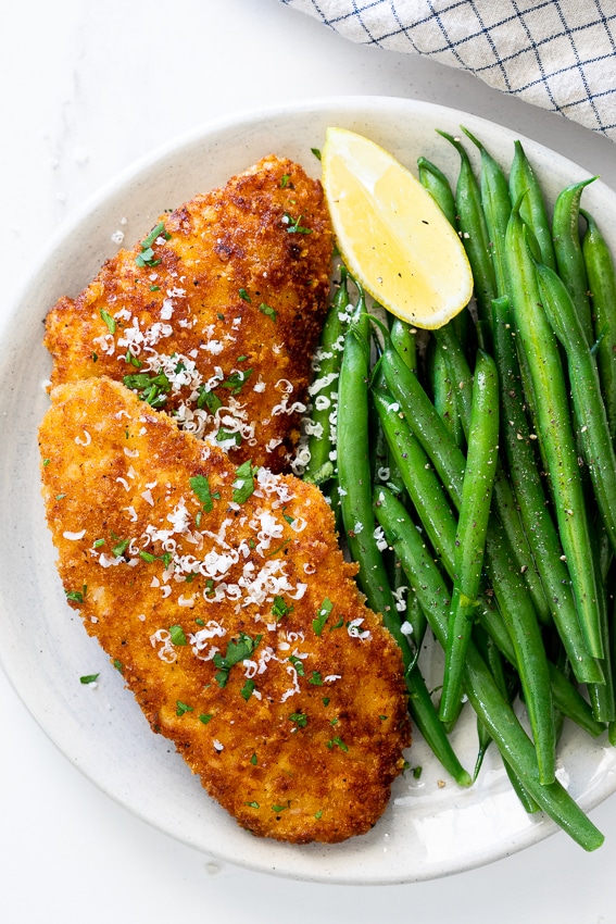 recipe of speedy super easy parmesan italian bread crumbed chicken