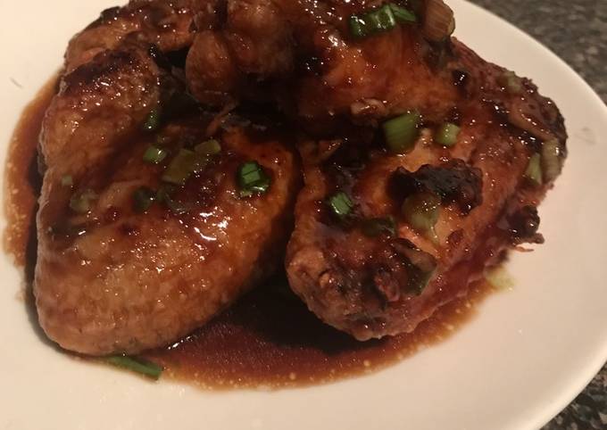 savory soy sauce wings recipe main photo