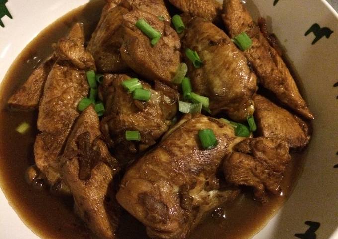 sesame ginger soy sauce chicken recipe main photo