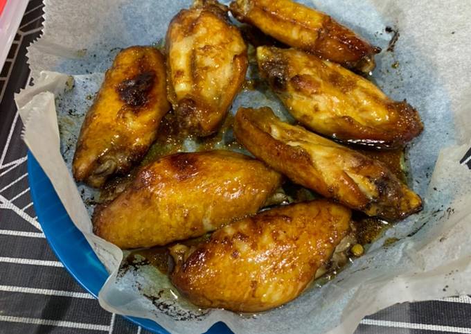 sesame oil chicken wings airfried recipe main photo