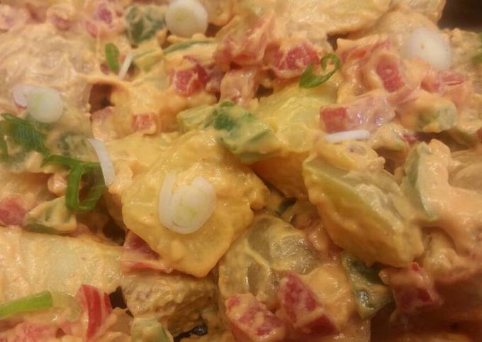 spicy mayo potato salad recipe main photo