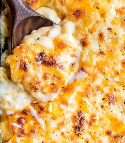 step by step guide to make favorite cheesy baked mac with bechamel sauce