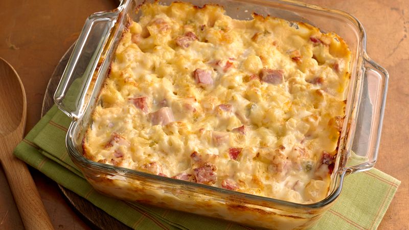 steps to prepare quick ham and potato casserole