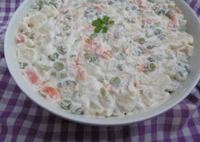 summer russian salad recipe main photo