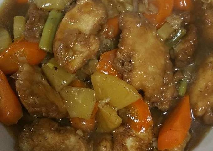 sweet and sour chicken recipe main photo