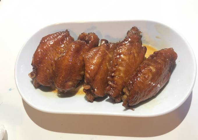 sweet soy sauce chicken wings recipe main photo