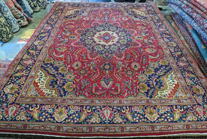 Antique persian tabriz rug