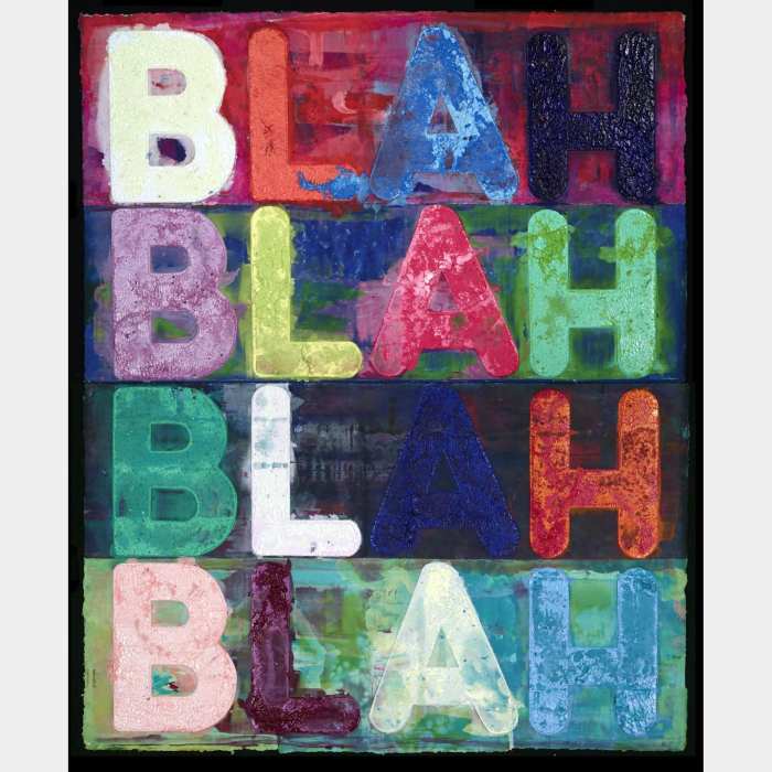 Mel bochner blah blah blah