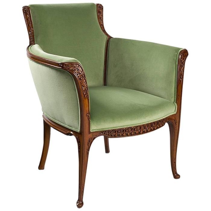 Art nouveau armchair