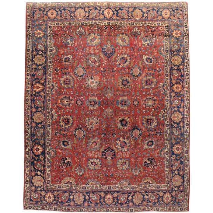 Antique persian tabriz rug