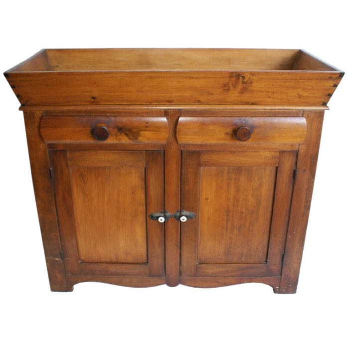 Sink dry antique pine lot victorian cabinet dark sold