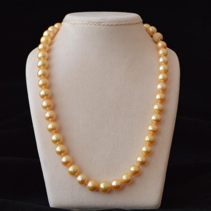 Golden south sea pearl