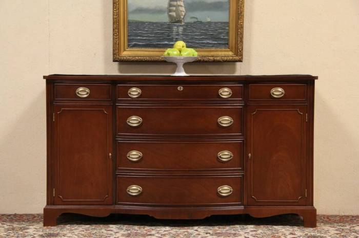 Bow front sideboard