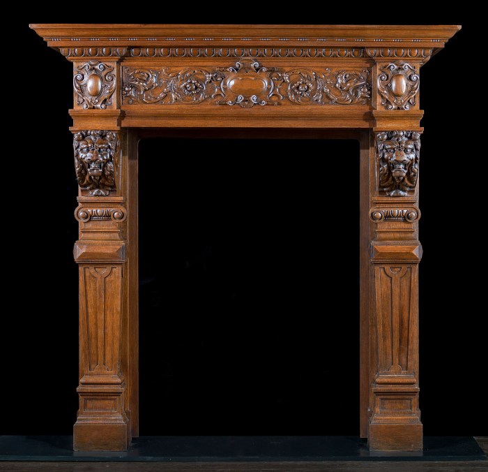 Antique fireplace mantels