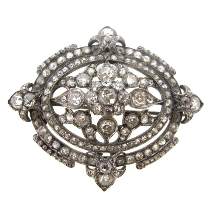 Diamond brooch antique