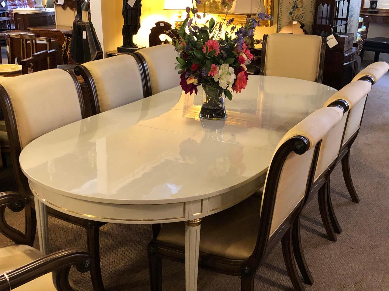 Hollywood regency dining room table