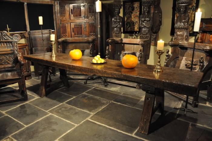 Medieval dining room table